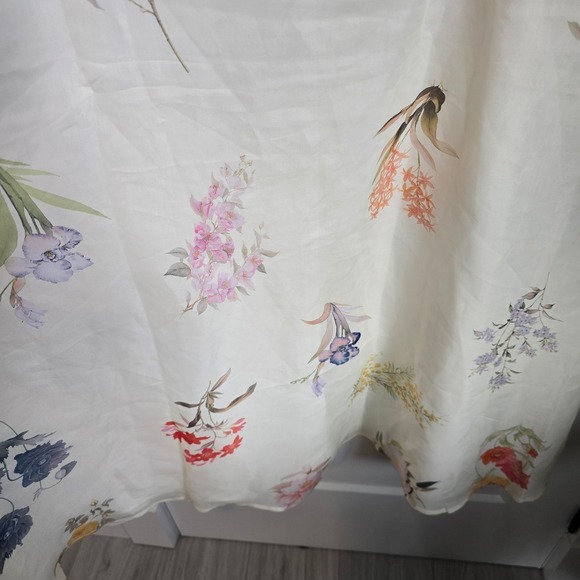 🆕️ *NWT* Anewsta Floral Maxi Dress Ivory Sheer Long Sleeve Party Cocktail M - Picture 14 of 16